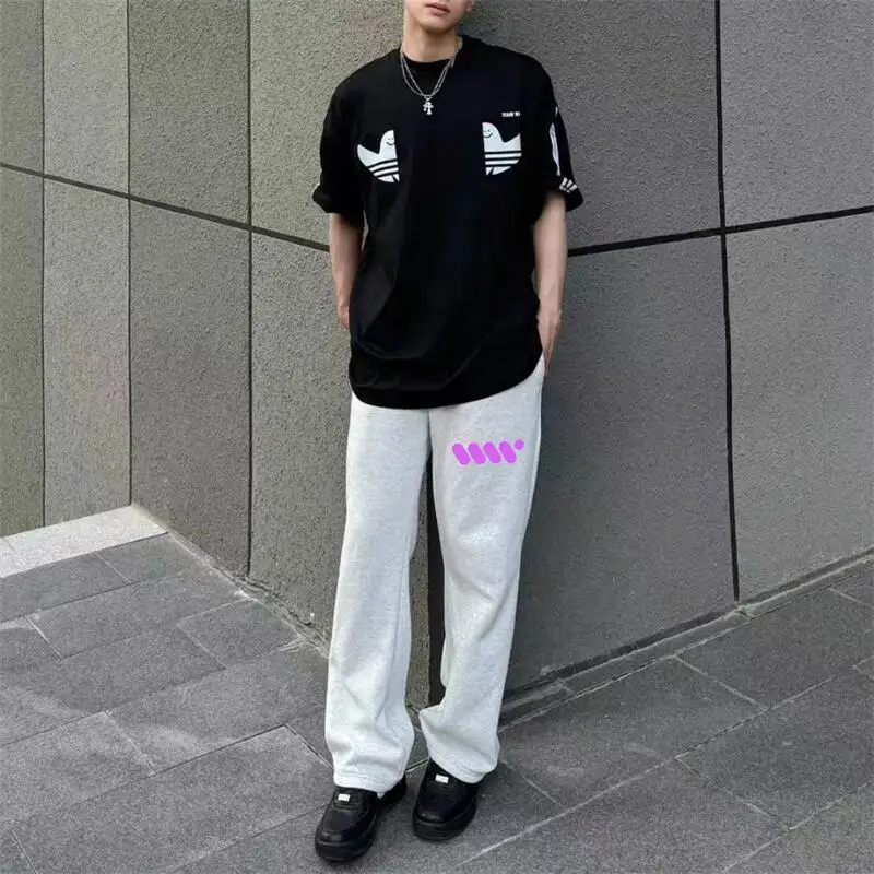 

Модные спортивные брюки прямого кроя, свободные, удобные, для студентов, весна-осень, повседневные, уличные, универсальные...