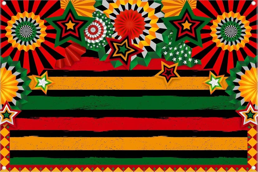 Black History Month Decorations Backdrops Banners Womens Pan Afro African American Festival Heritage Photography Background