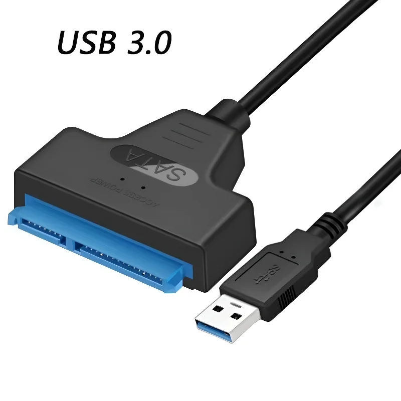 Sata إلى USB 3.0 كابل محول USB إلى SATA 3 كابل دعم 22 دبوس 2.5 Lnche خارجي HDD SSD القرص الصلب موصل الكمبيوتر صالح