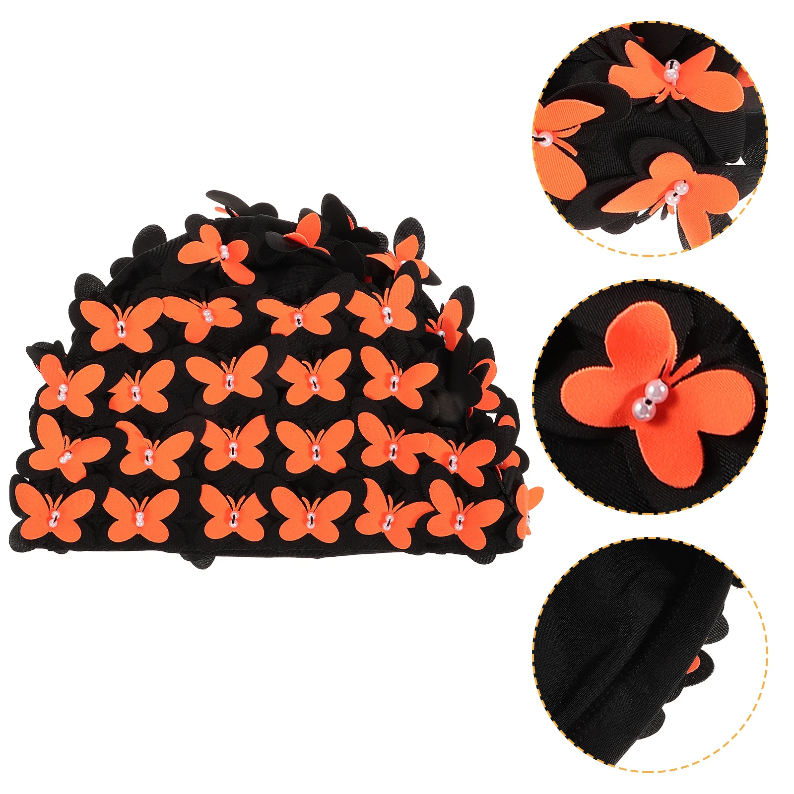 

Butterfly Swim Cap Long Hair Protection Nylon Swim Hat Elastic Stretchy Swimming Cap Women Swimming Caps Butterfly Hats