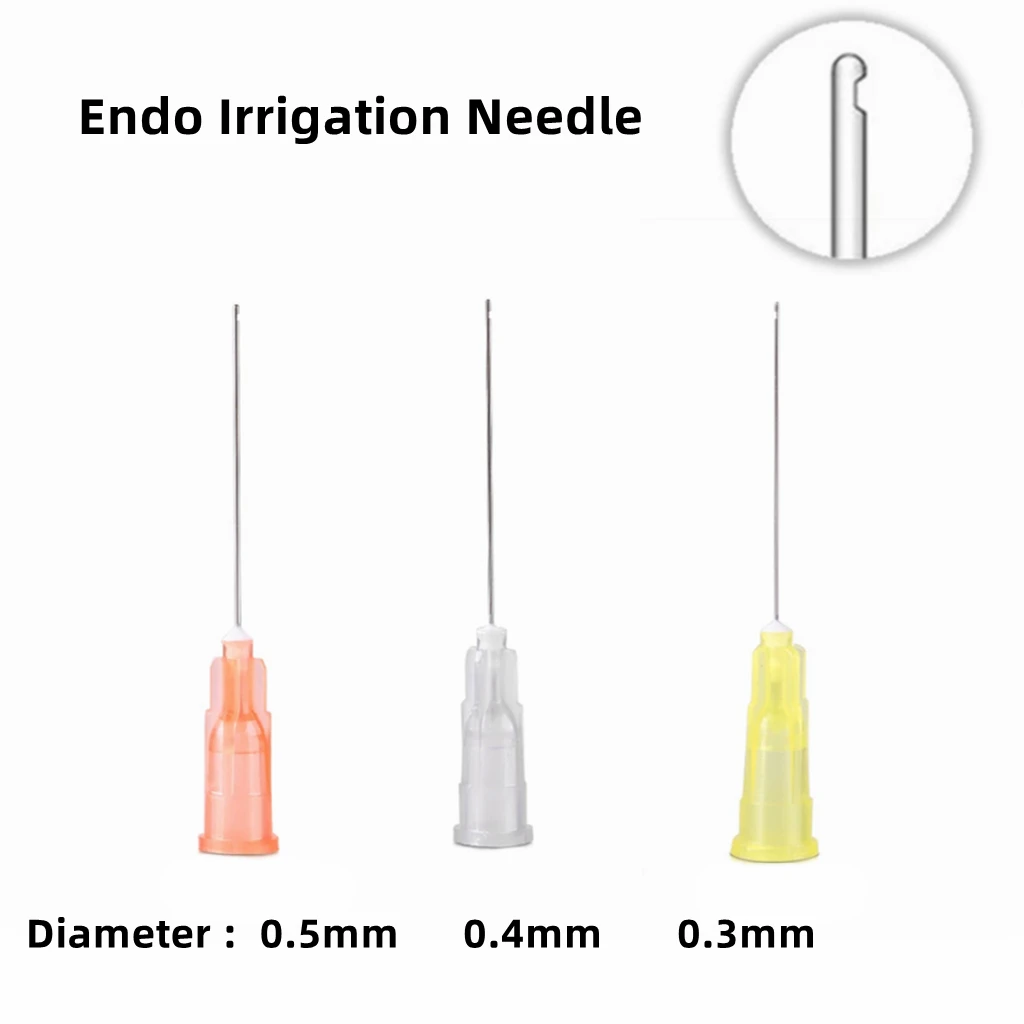 Endo Irrigation Needle Tip Dental Root Canal Lateral Irrigation Needle Diameter 0.3/0.4/0.5mm 100pcs/Bag