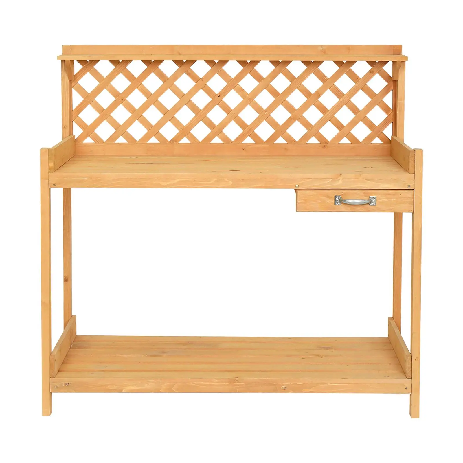 

Garden Workbench With Storage Drawer - Versatile Outdoor Gardening Table for Tools & Supplies