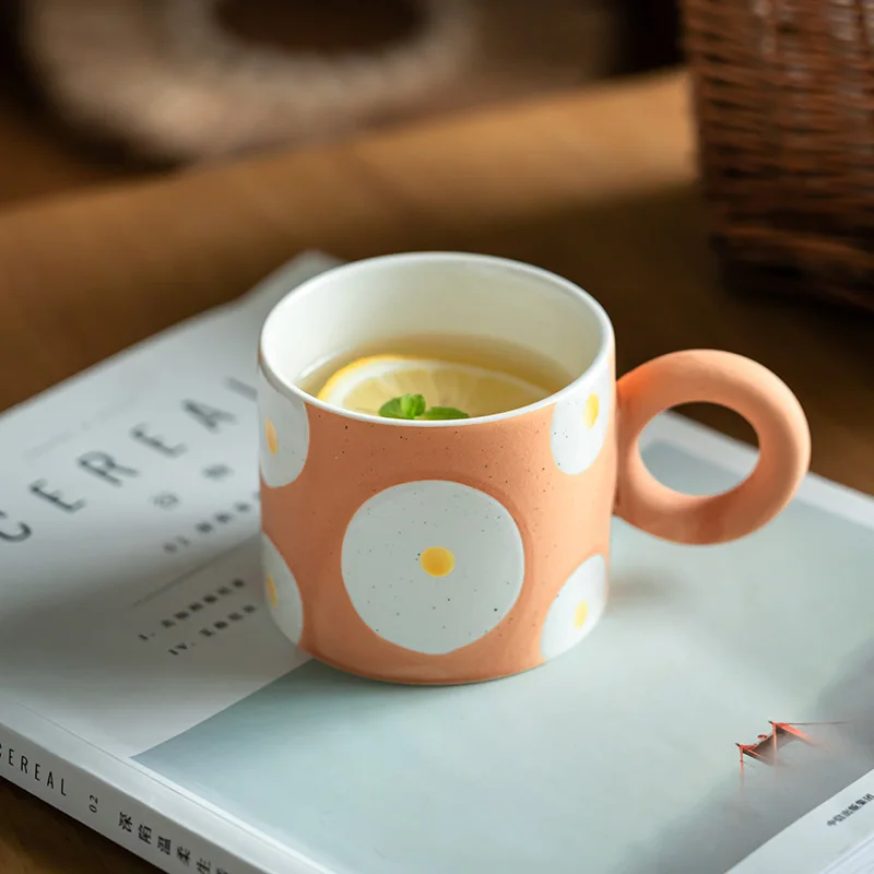 Creative Designed Ceramic Mugs Kiln Changed Breakfast Milk Cups For Home Use Office Afternoon Tea Coffee Cup Drinking Utensils