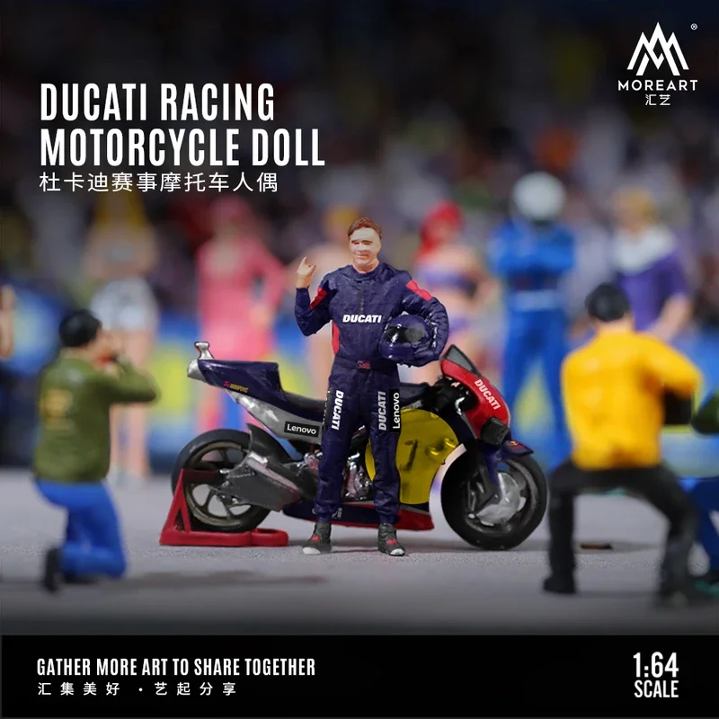 

MOREART & TIME MICRO 1:64 Duka Мотоциклетная фигурка Набор Модель для отображения Ограниченная серия Коллекция Gits