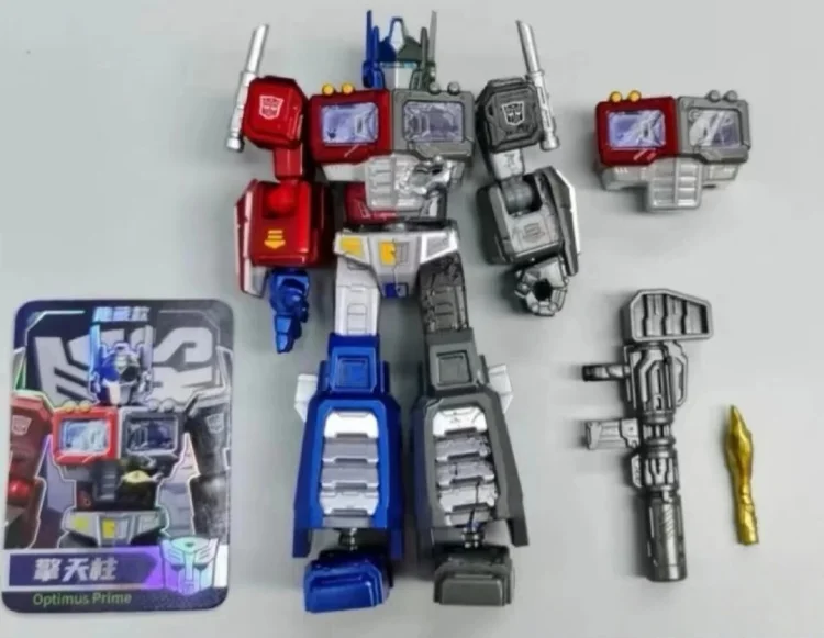 Novas Blokees Transfor One Galaxy Versão 8 Caixa Cega Unicron Optimus Metroplex Gnaw Hot Rod Montado Modelos Móveis Aniversário Gif