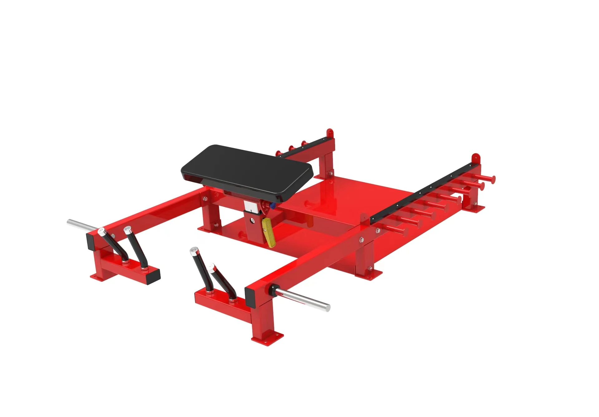 Machine professionnelle de poussée de hanche chargée, plaque commerciale de forme physique, propulseur de hanche, machine de pont de fessier