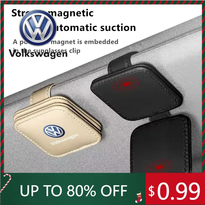 

For VW Volkswagen Jetta MK5 Golf Car Sun Visor Glasses Storage Box Sunglasses Clip Card Ticket Holder For VW Volkswagen Golf Pol