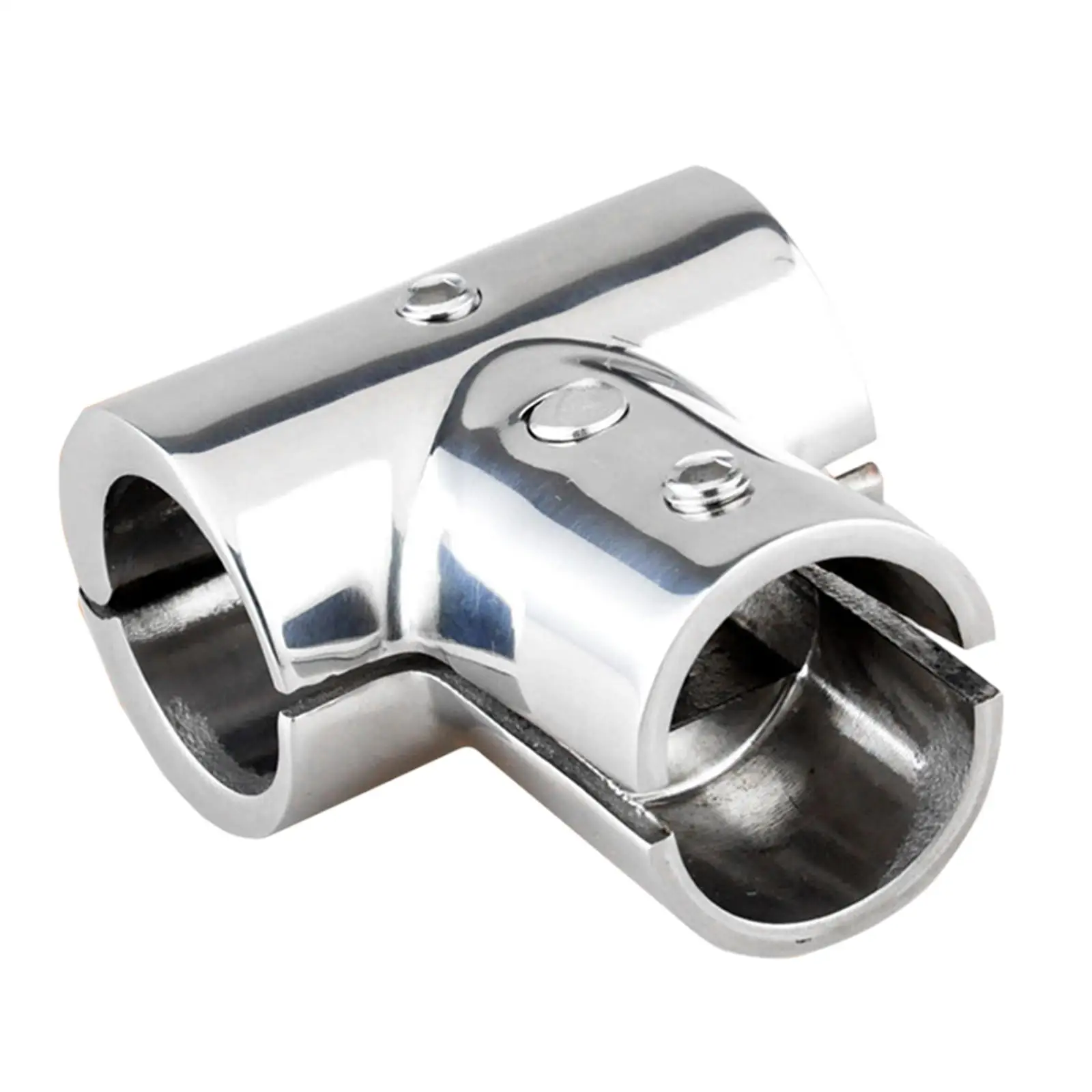 Boat Hardware Polished Tee Connector Heavy Duty Accessory for Yacht Stainless Steel Marine Deck Parts