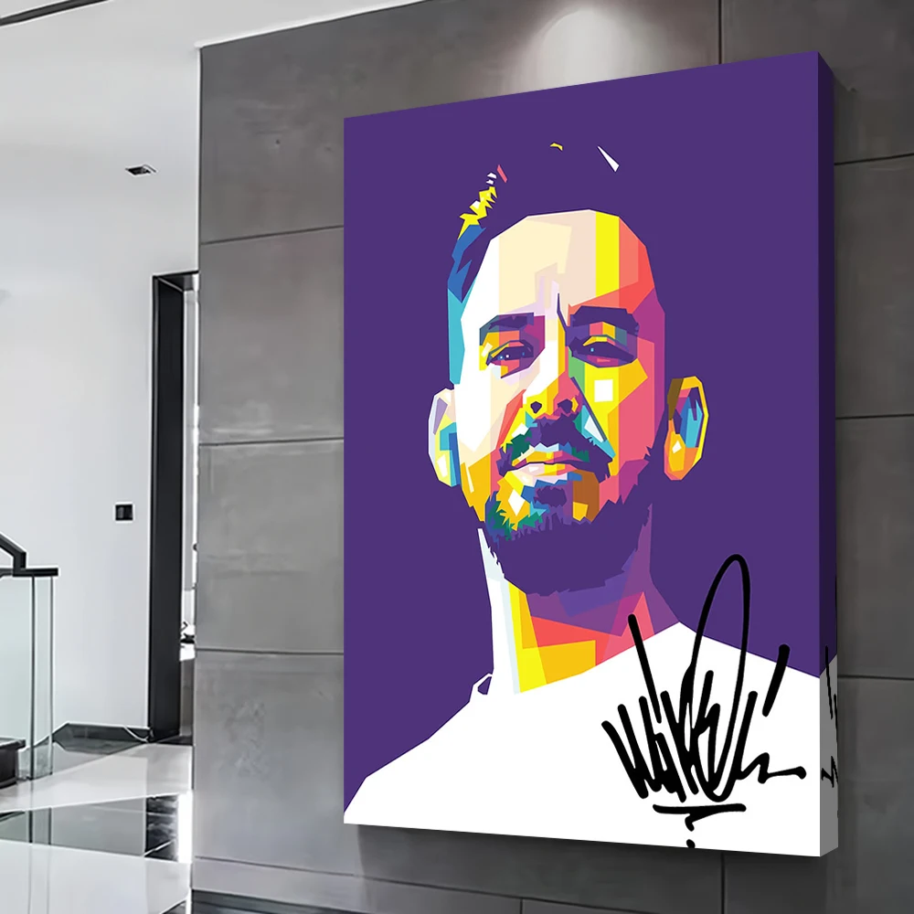 Mike Shinoda Poster Customizable Printed Canvas Painting for Pictures Wall Art Living Room Decorations Bathroom Decor Wand Deko