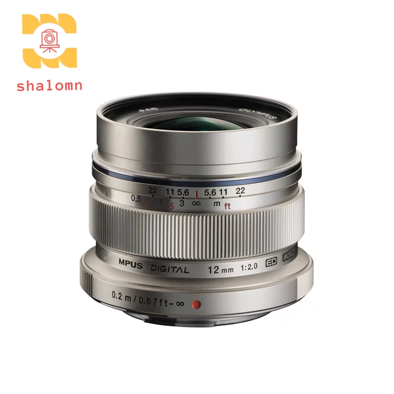 Nueva lente de enfoque fijo gran angular Original de 12mm 2,0 para Olympus M43 E-mount EM10 EM5 EP5 EP3 EM10-1 OM5 EP7 EPM2 12 F2