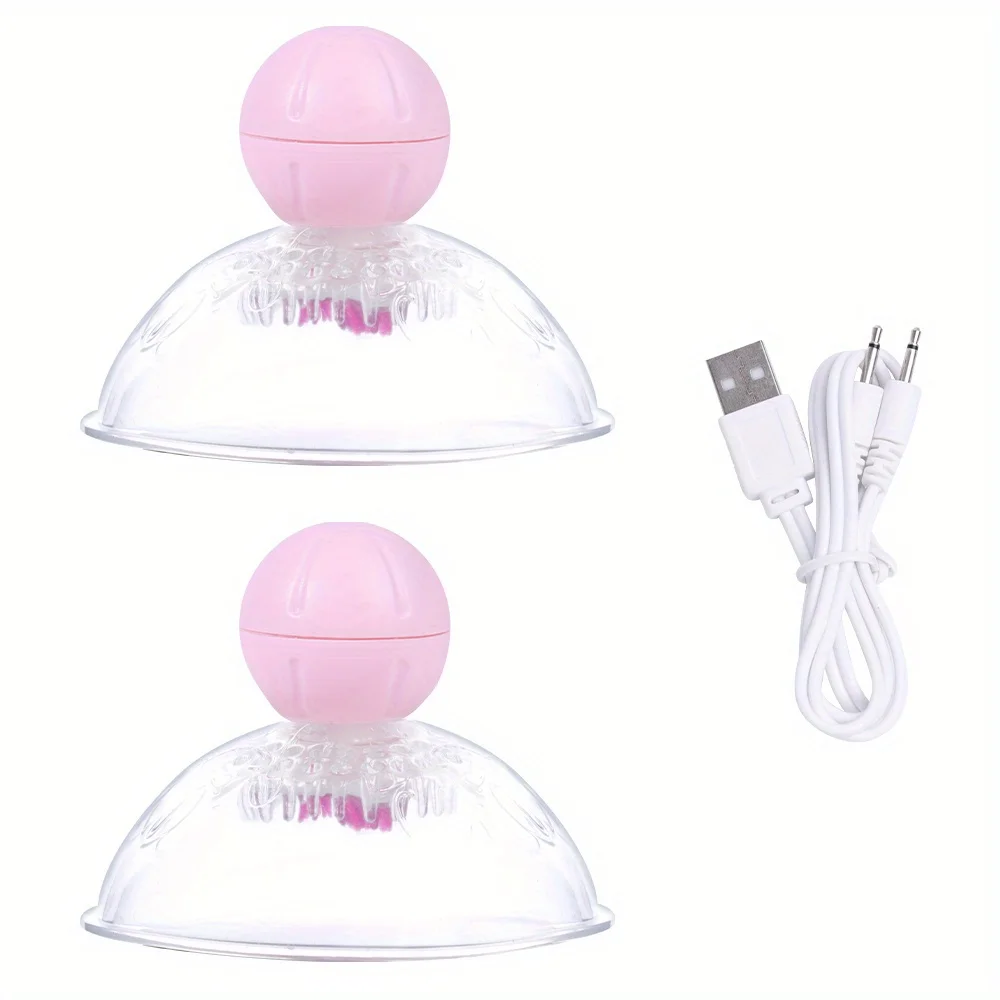 Nipple Massager Sucker with 12 Vibration and Rotation Modes BDSM Adult Masturbation Sex Play Toys for Women and Couples Pleasure