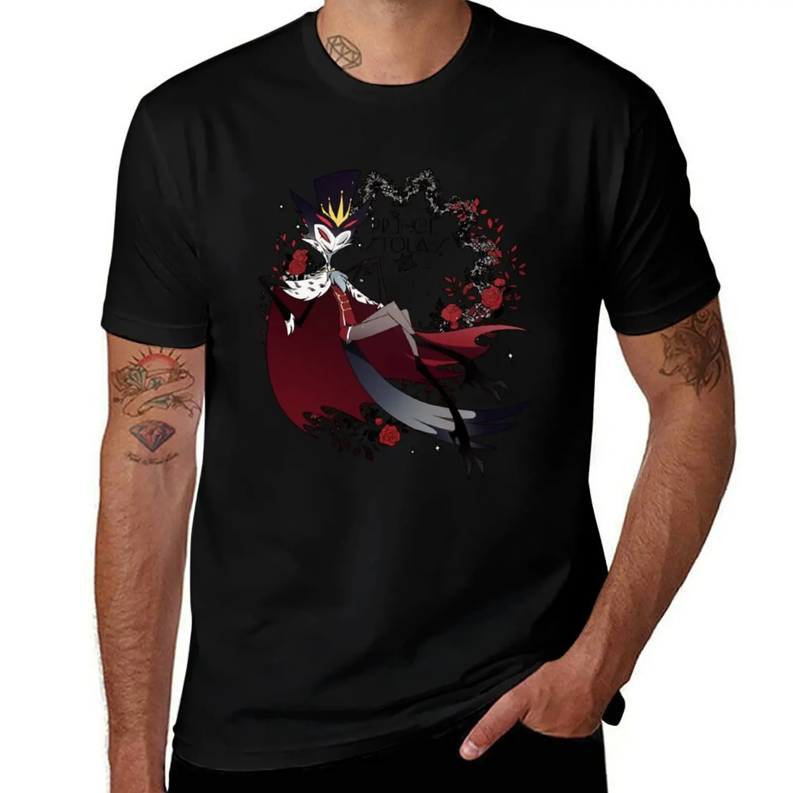 

Helluva boss Stolas T-Shirt custom t-shirts basketball graphic tees blacks hippie clothes men clothes