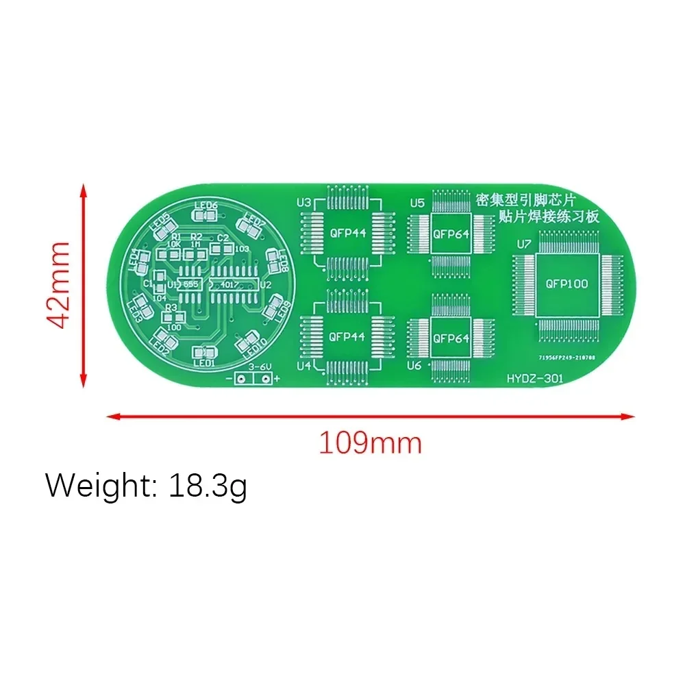 Intensive pin patch welding practice board patch water lamp high difficulty training welding student engineer