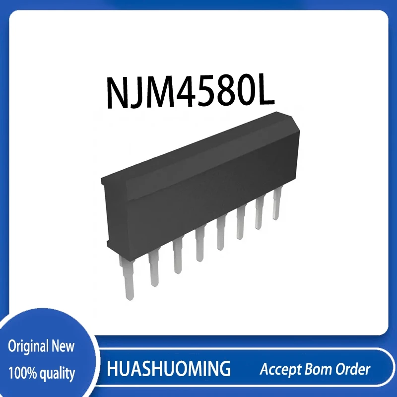 5PCS/LOT   NJM4580L   NJM4580  4580L   SIP-8