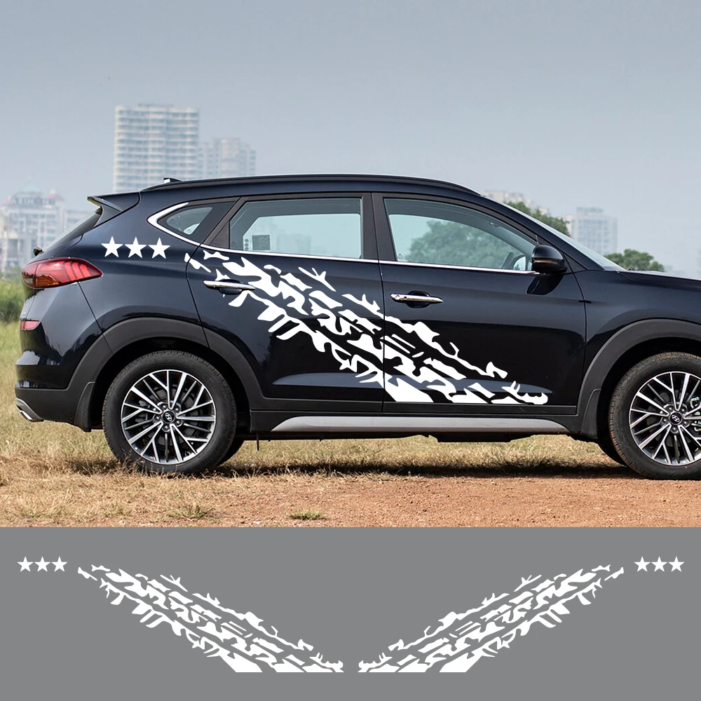 

Наклейки на дверь автомобиля для Hyundai Tucson 2017-2023, видоизменение кузова, звезда, графика, виниловая пленка, наклейки, аксессуары для автотюнинга