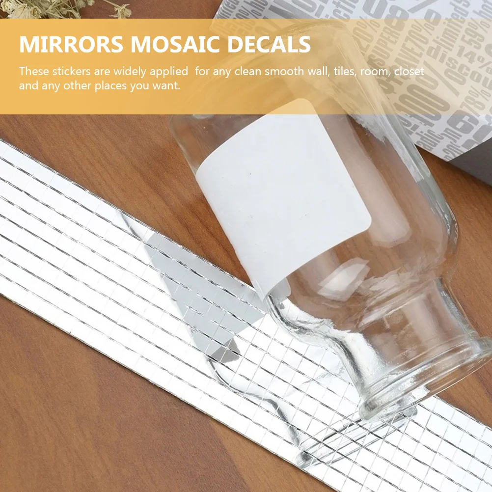 

Hexagon Mirror Self Adhesive Silver Glass Fiber Decorative Tiles Modern Home Decoration For Room Closet Floor