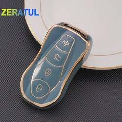 TPU Car Key Case Holder Shell Auto Remote Shell Holder Protection For Geely Tugella 2020 Boyue Atlas Pro Gili Tugella