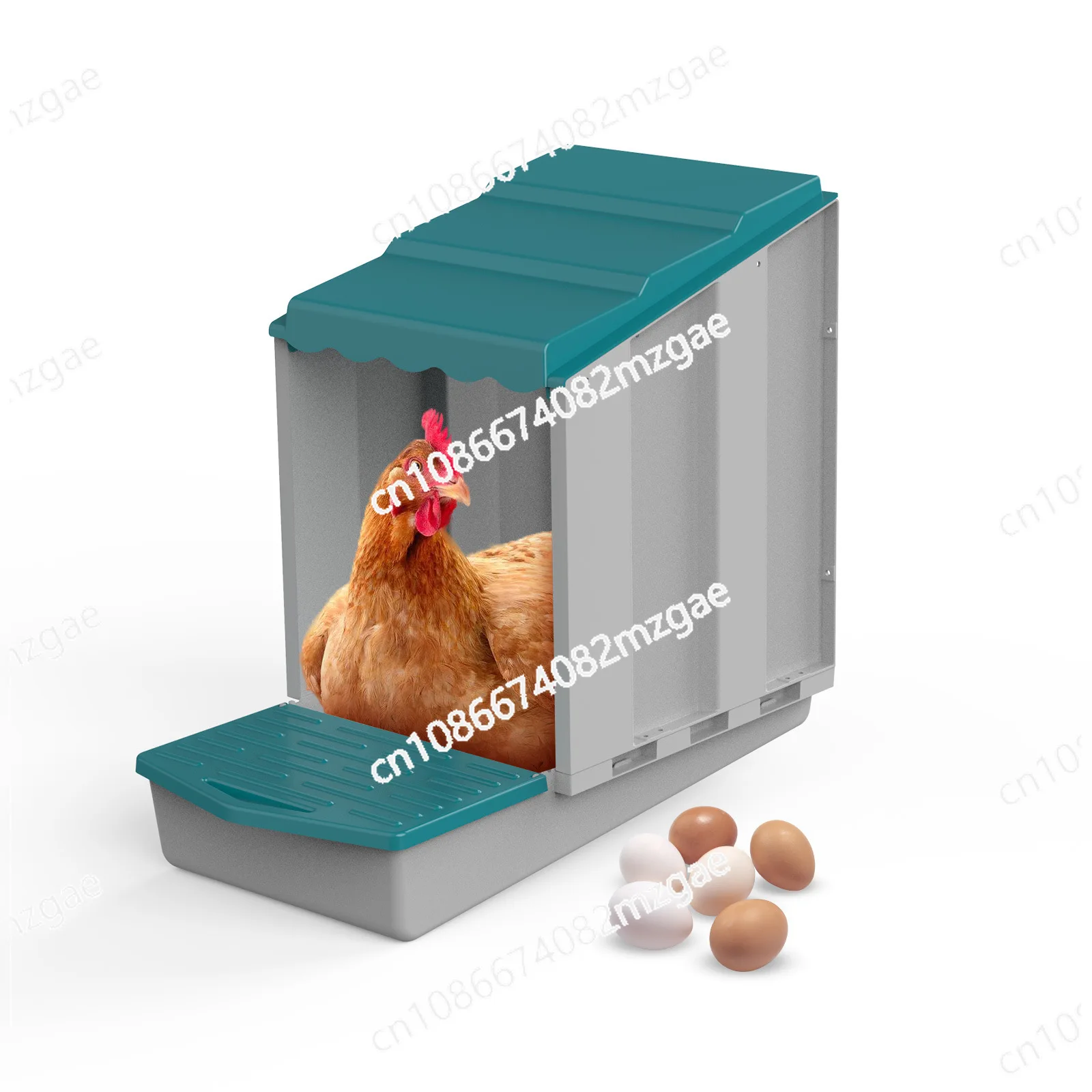 Nesting Box with Lid Cover to Protect Eggs New Compartment Roll Out Nesting Box for Chickens Heavy Duty Chicken Coop