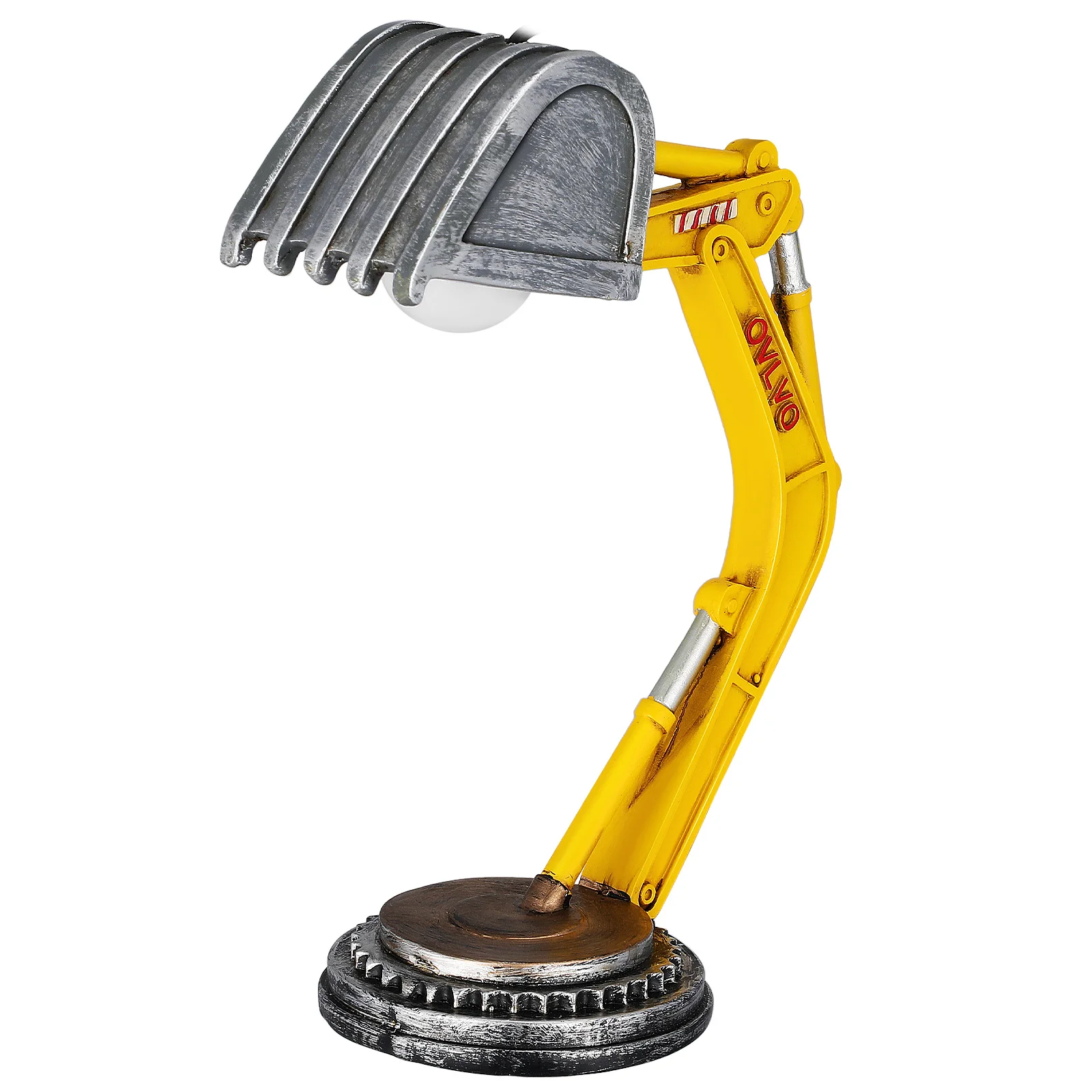 

Minimalist Excavator Bedside Lamp Space Saving for Decor Lamps for Bedrooms Construction Lights