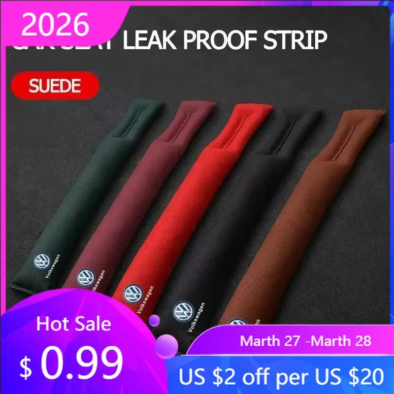 

VW GTI GOLF 2026 Горячая для VW VOLKSWAGEN Автомобильный логотип, заглушка зазора сиденья, защита от протечек, боковая полоса для Volkswagen Polo GTI Golf Pas