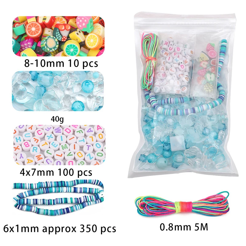 1bag Mixing Style Candy Color Acrylic Beads For DIY Handmade Bracelet Jewelry Making Phone Chain Accessories image 2