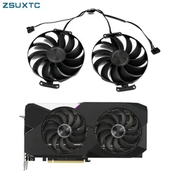 original Cooling Fan 95mm 7PIN CF1010U12S FDC10U12S9-C RTX3070 RTX3060Ti Cooler Fan For ASUS RTX 3070 3060 Ti DUAL OC Fans