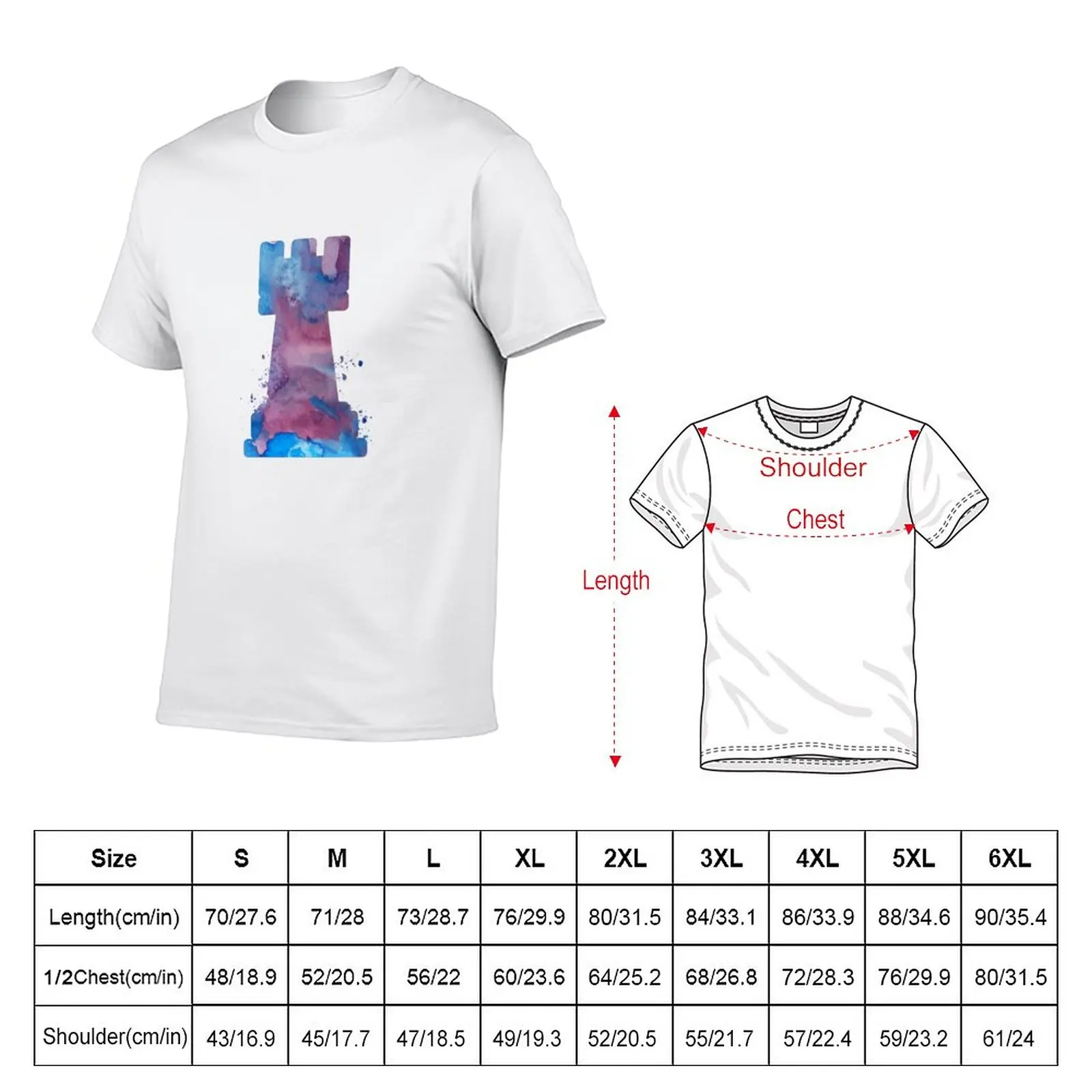 Chess - Rook T-Shirt summer clothes cute tops funnys sweat shirts, men