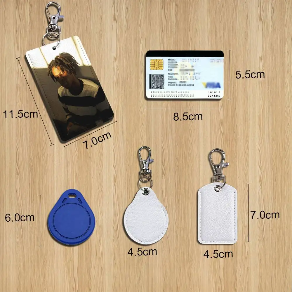 D-Daniel Singer C-Caesar Card Holder Men And Womenn Universal Antirust Keychain Learther Access Drop Key Tag Ring