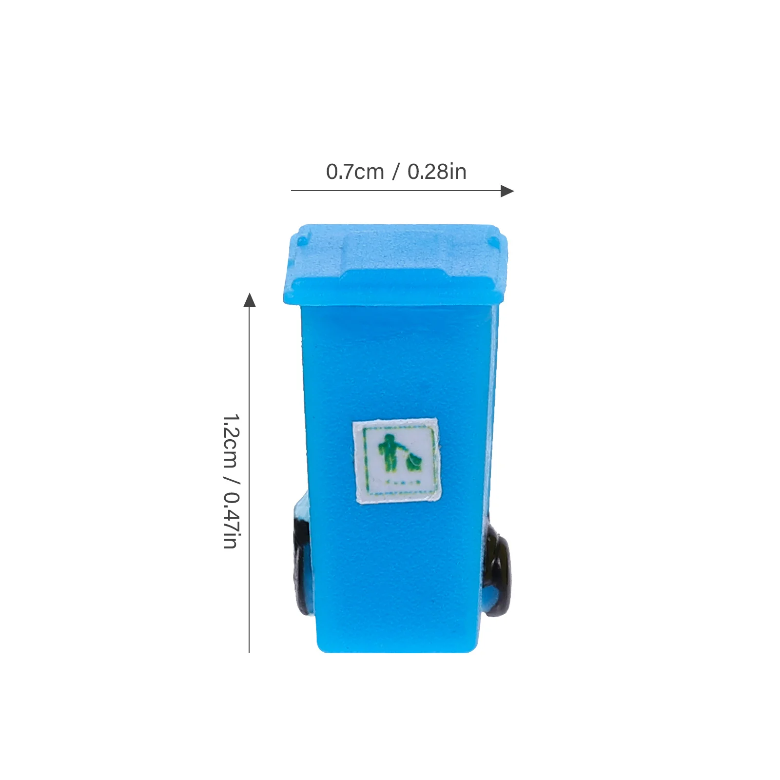 5 Pcs Boy Mini Trash Can Child Trashcan Small House Garbage Model Abs Miniature Bin Sand Table Material