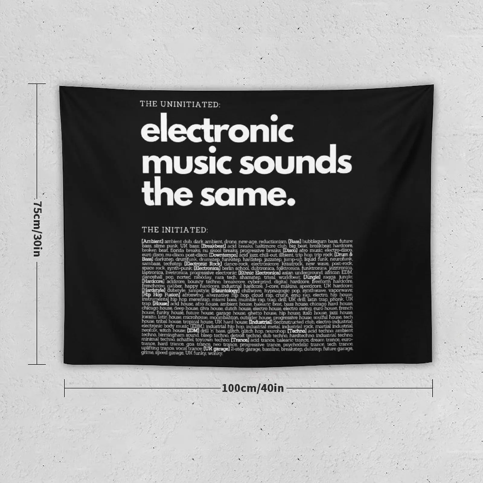 Electronic Music Genre Funny Techno Tapestry Room Aesthetic Decor Aesthetic Home Decor Tapestry