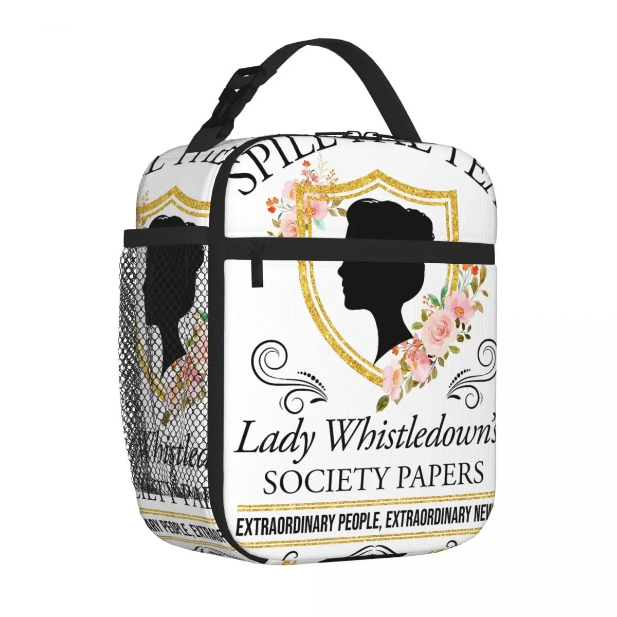 Hot Sale Spill The Tea Lady Whistledown's Rugged Thermal Lunch Bag Family Picnic Work Lunch Bag