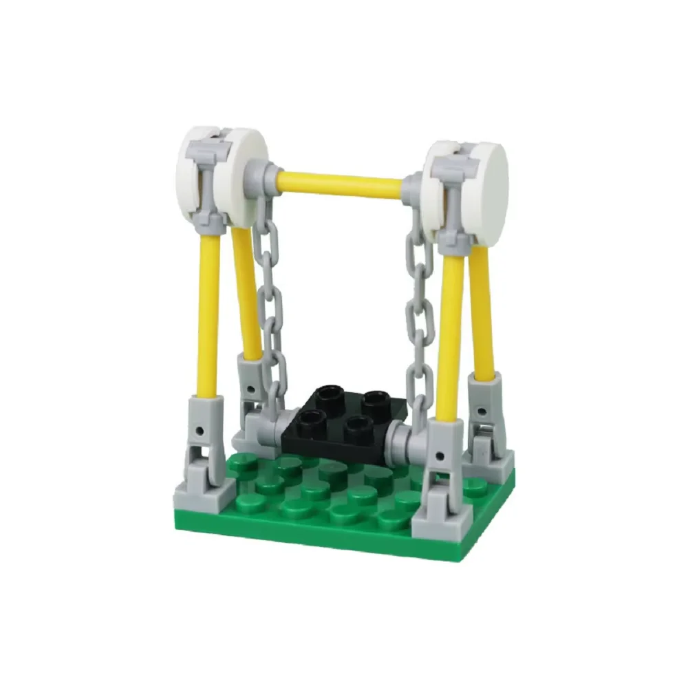 مكعبات بناء MOC صغيرة إبداعية ذاتية الصنع، ديكورات طاولة، إطارات توازن الروبيان الكمبيوتر، أرجوحة البلياردو والهدايا الاحتفالية