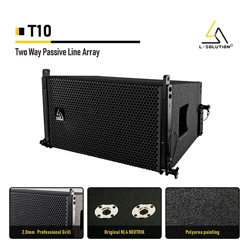 

Professional 10-Inch Pro Sound Passive Line Array Speaker 8ohm Audio System With Neodymium Magnet Single Spider AC Power Supply