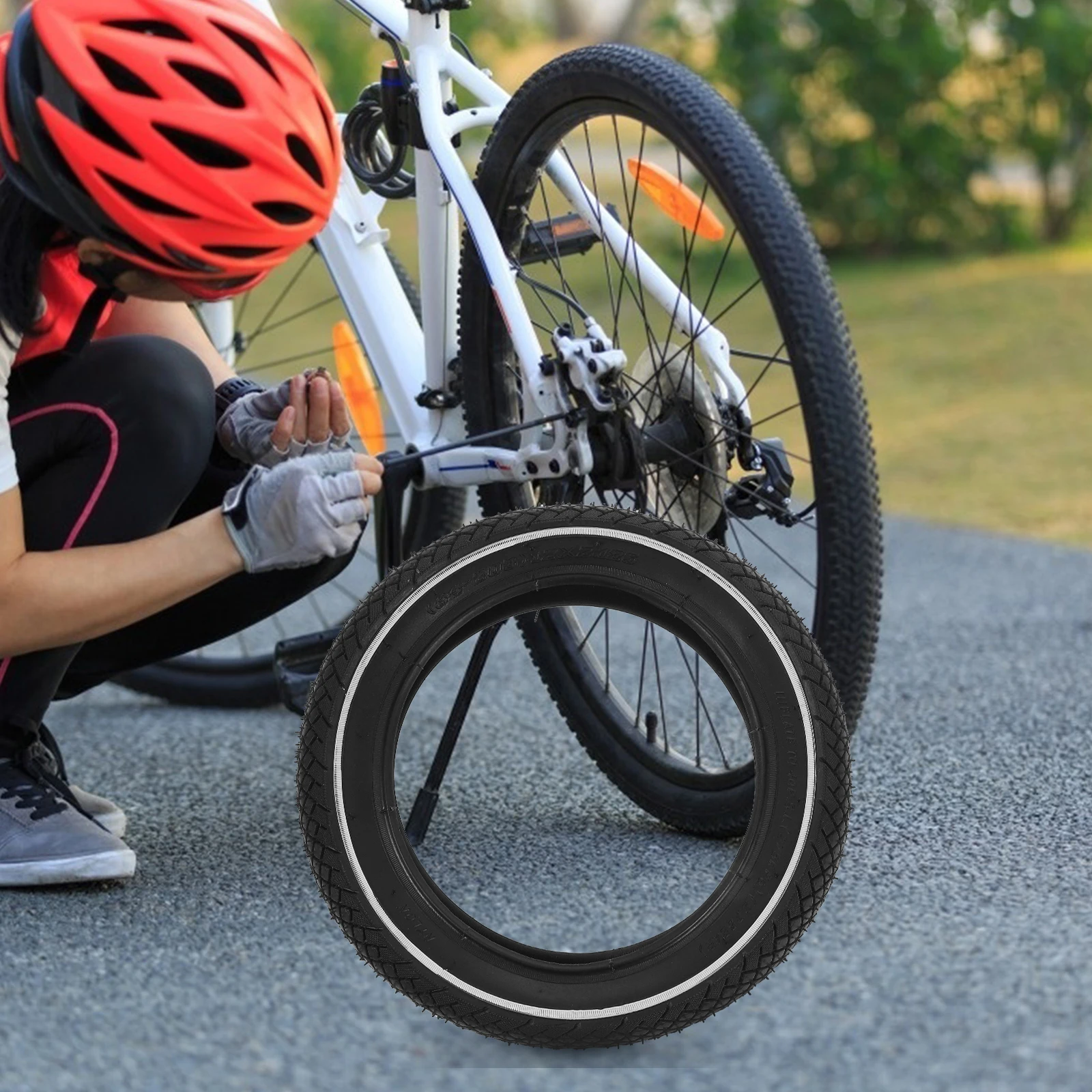 

Balance Bike Tire Kids Black Replacement High Quality Durable Rubber Easy Inflate Install Anti Slip Snow Rain Bike