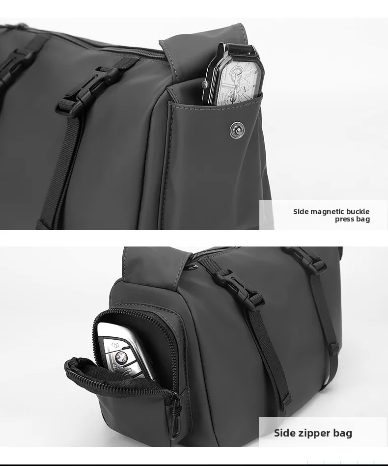 New Casual Men's Crossbody Bag, Large-capacity Outdoor Sports and Fitness Bag, Fashionable and Versatile Single-shoulder Bag