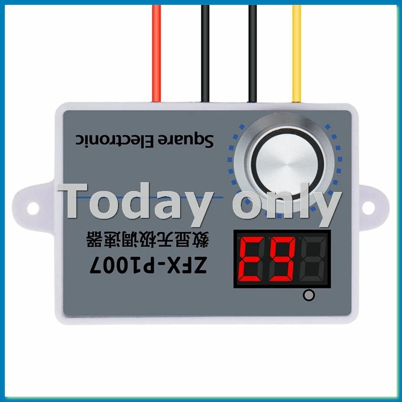 

ZFX-P1007 Регулятор скорости Регулируемый вентилятор 220 В ШИМ-переключатели Контроллер скорости Кондиционер Редуктор двигателя с цифровым дисплеем-A09I