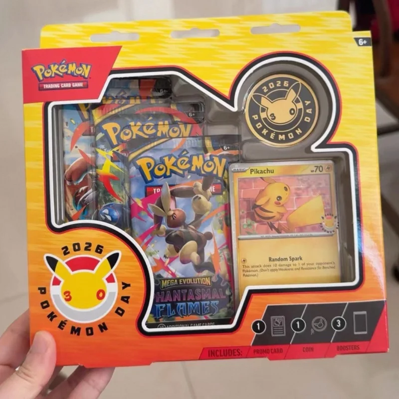 

New Sale Original PTCG PKM 30th Anniversary Serise Booster English Version Cards Collection Decoration Surprise Toys Cards Gift