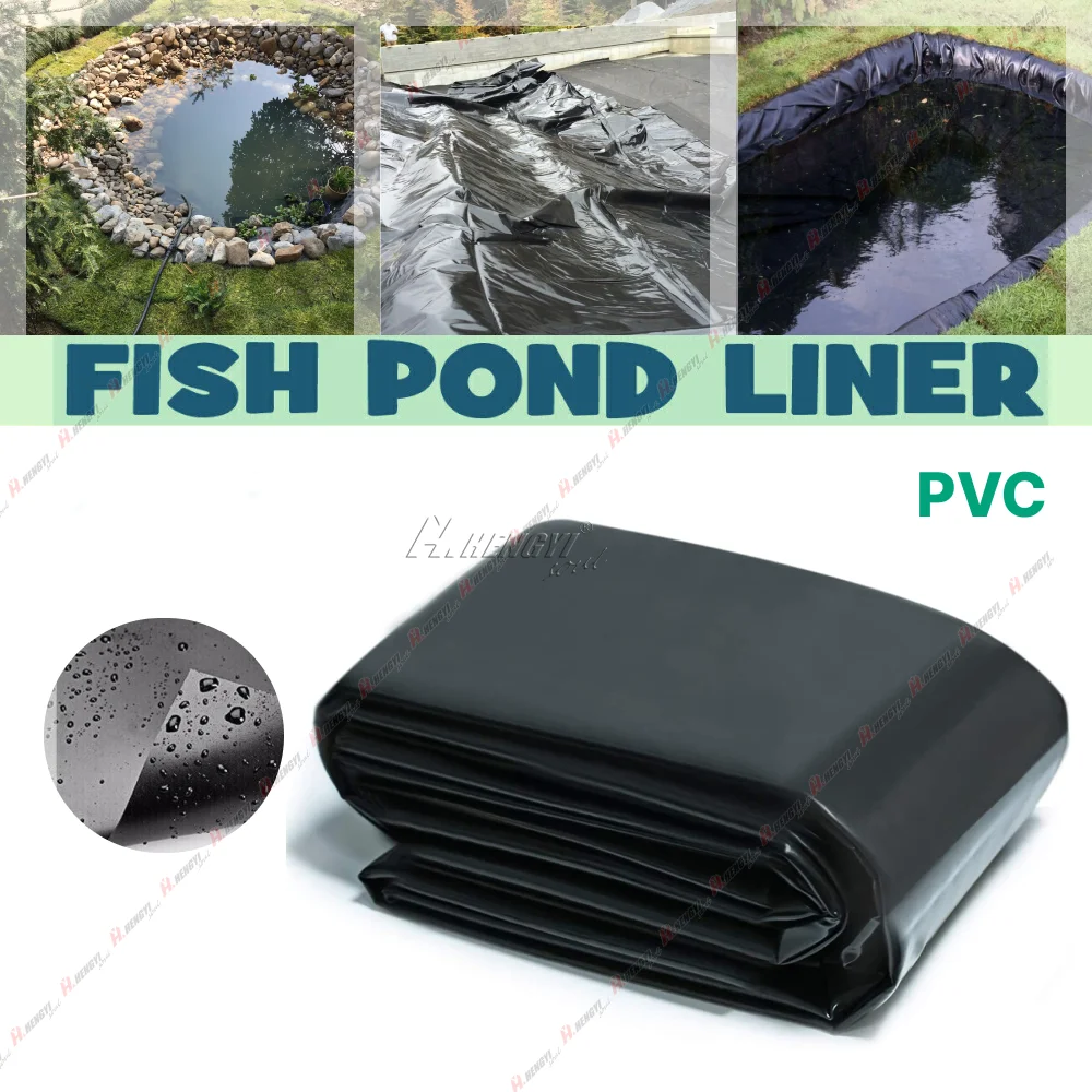 

0.1mm Waterproof Black Fish Pond Liner Cloth Home Pool Reinforced HDPE Landscaping Pool Garden Pond Liners Cloth For Basin Lake