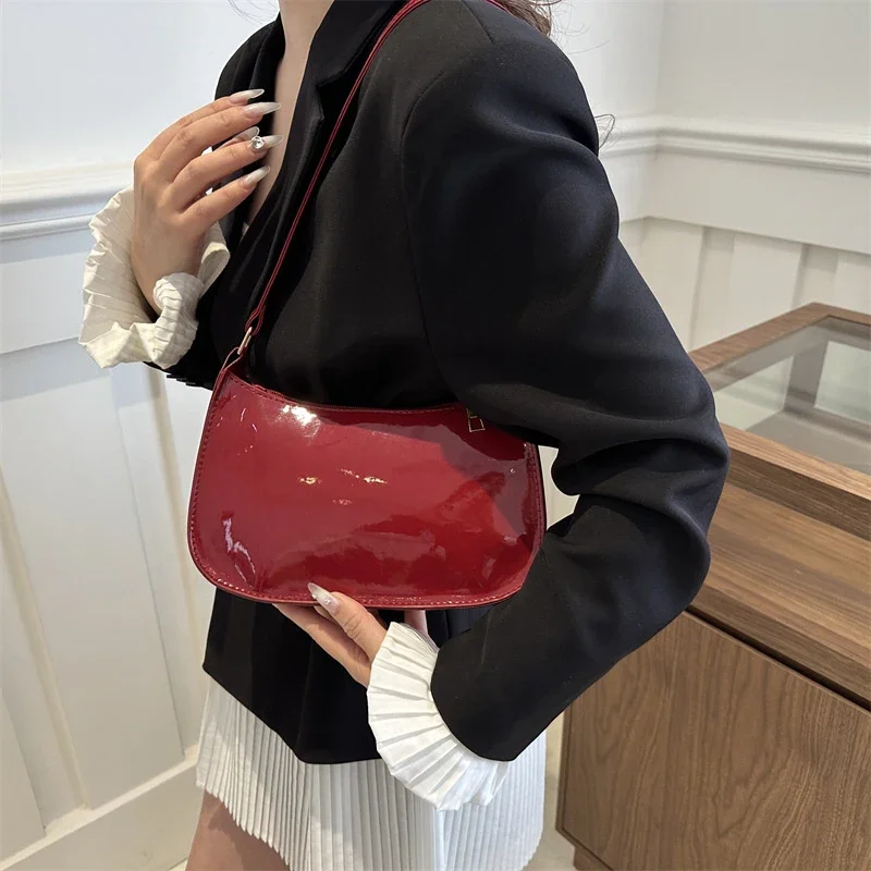 

2025 NEW Retro Solid Color PU Leather Shoulder Bag Fashion Women's Handbags Casual Designer Hobos Bag, Suitable for Daily Use