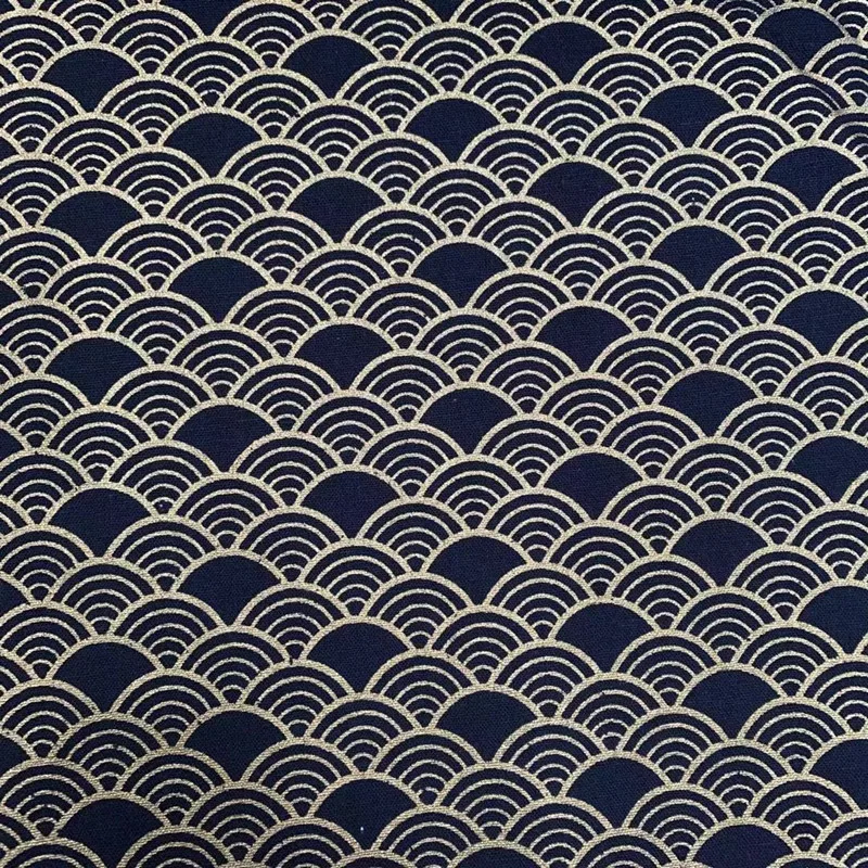 100% Cotton Bronze Cloth For DIY Hanfu,Japanese Kimono, Sewing Bags Clothing, Patchwork,Upholstery Navy Blue Cloth, Cotton Craft