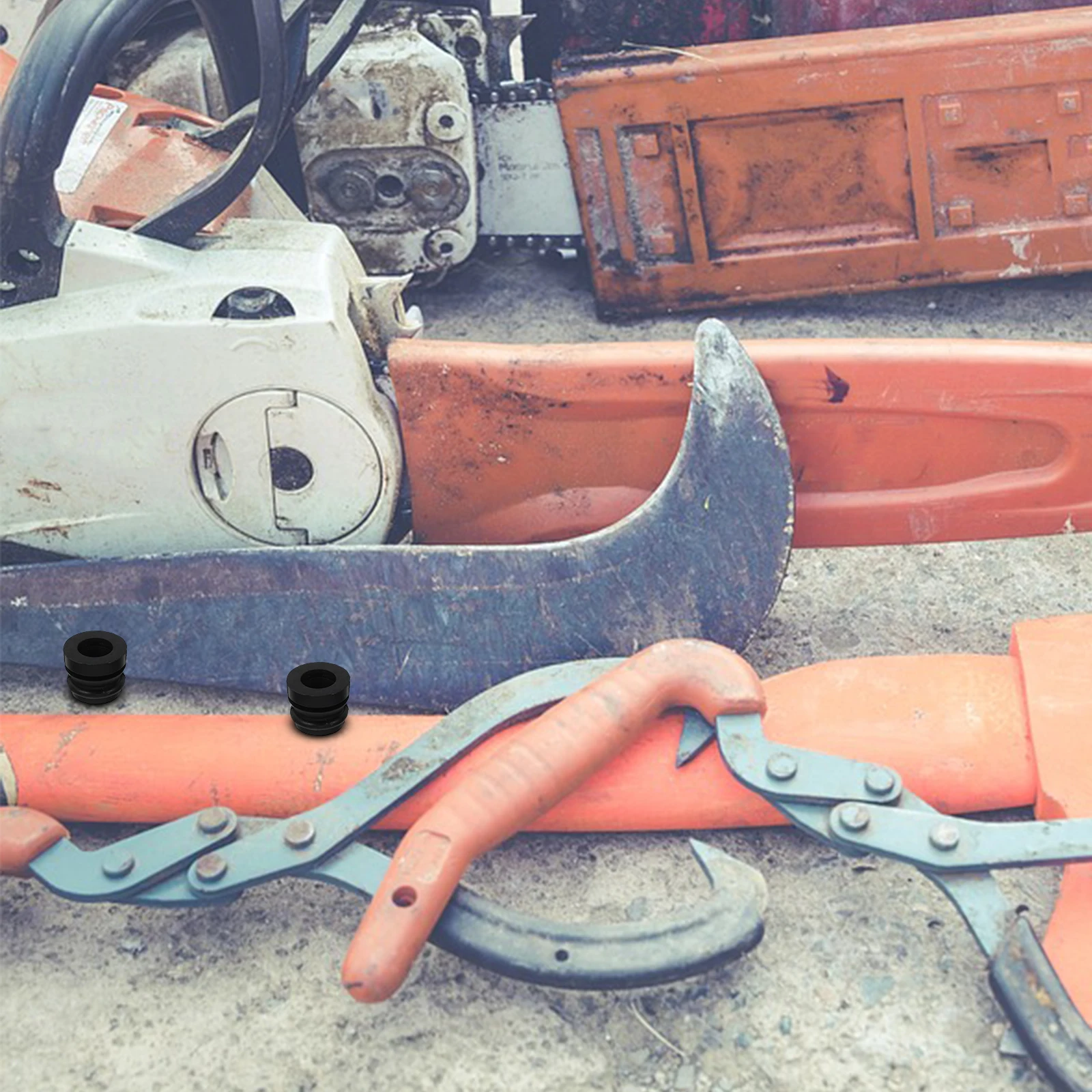 

10 Piece Chainsaw Shock Absorber Handle Buffer Replacement Mower Accessories Parts Anti-vibration Annular Plug