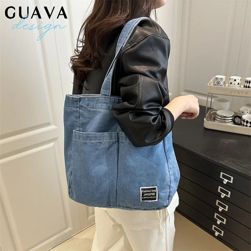 

Denim Shoulder Hand Bag For Woman Shoulder Bag Crossbody New Casual Jeans Bags Women Handbags Denim Sac A Main Bolsos