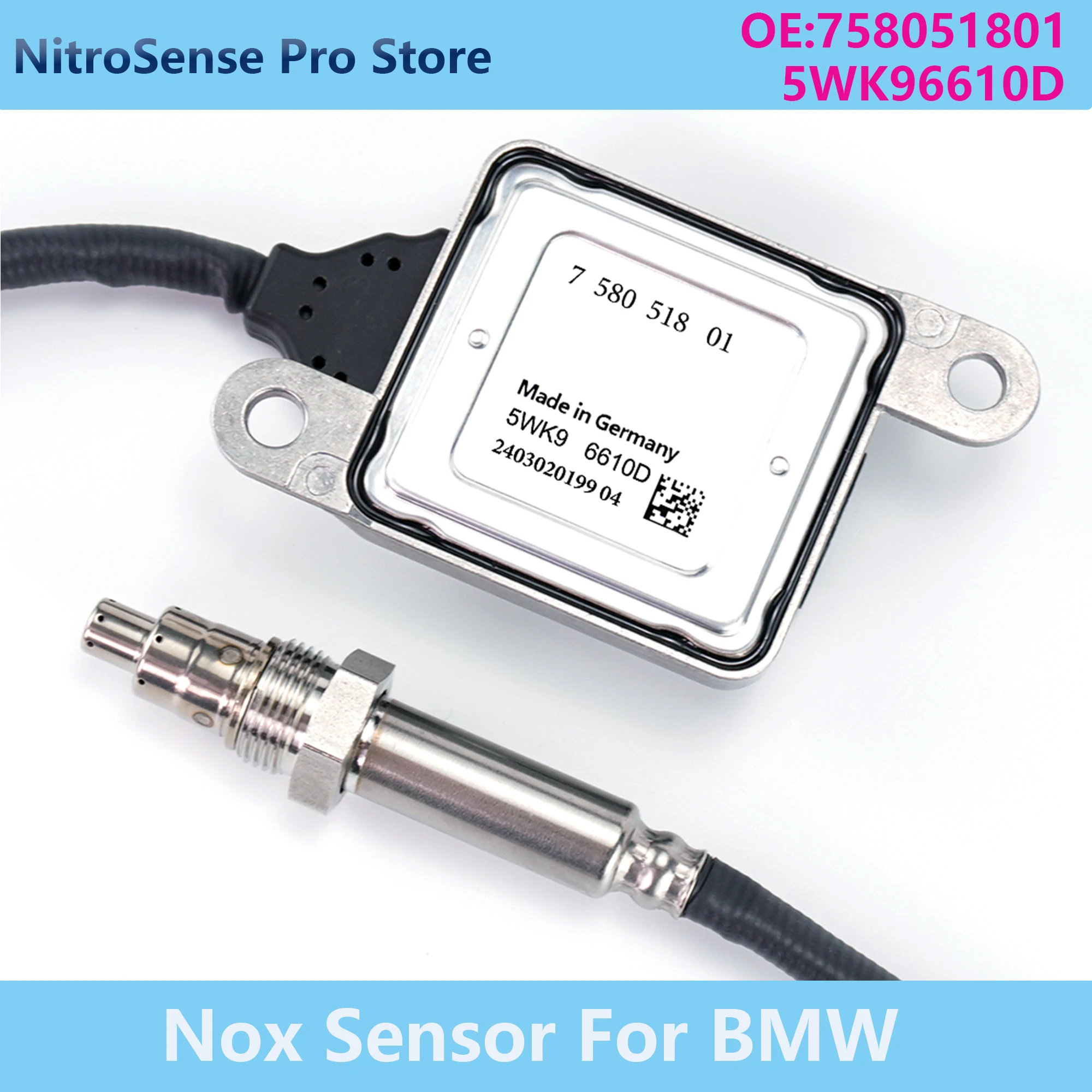 

5WK9 6610D 758051801 5WK96610D Nitrogen Oxide Sensor Nox Sensor for BMW E81 E82 E87 E88 E90 E91 E92 E93 LCI N43 116i 118i 120i