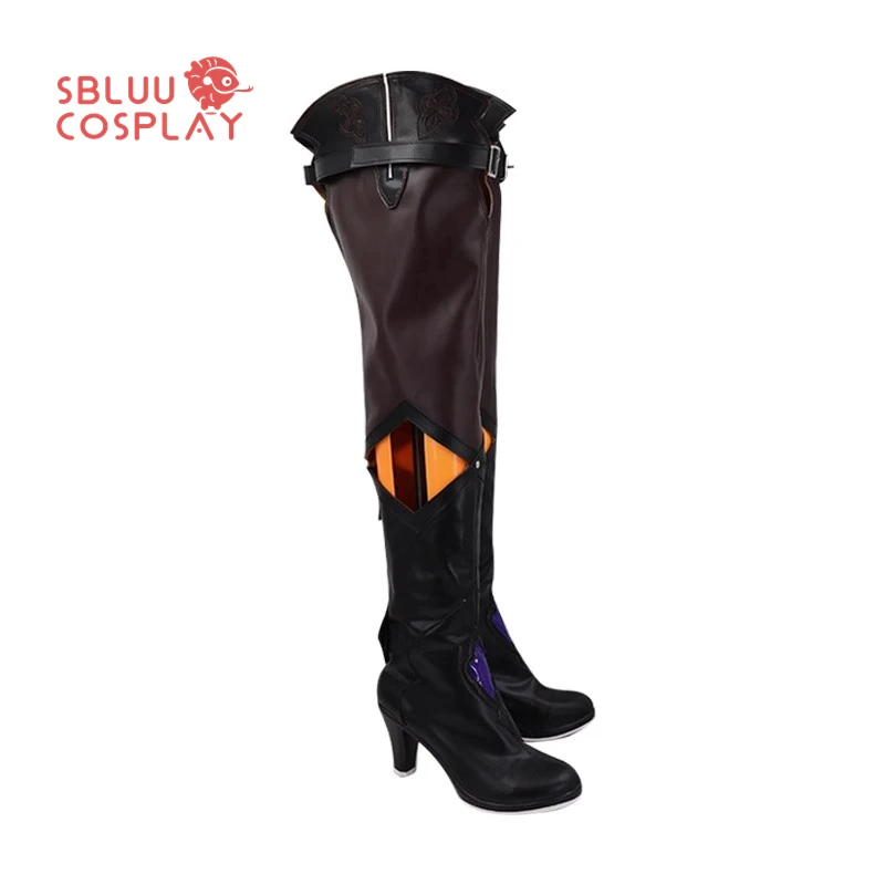 Sbluucosplay jogo honkai star rail cisne preto cosplay sapatos das mulheres dos homens festa de halloween eventos temáticos botas feitas sob encomenda