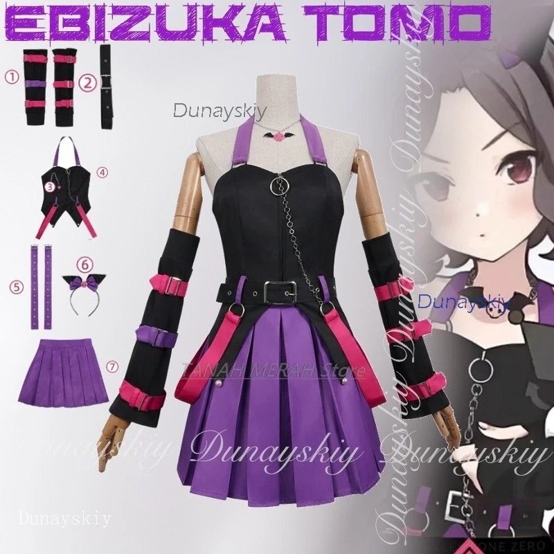 

Хэллоуин Косплей Костюм ДЕВУШКИ BAND CRY Аниме EBIZUKA TOMO Аниме Косплей Красивая Девушка С Повязкой disfraz mujer