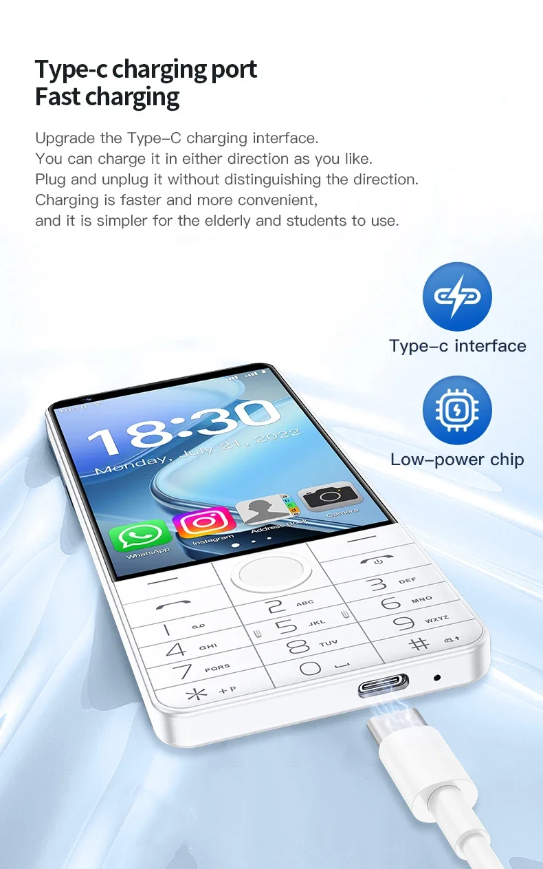 NEW DOOV R70 Pro 4G Smart Touch Keyboard Google Phone 4" IPS 6GB+128GB Android14 16mp 2600mAh Whatsapp Multi Language Cellphone