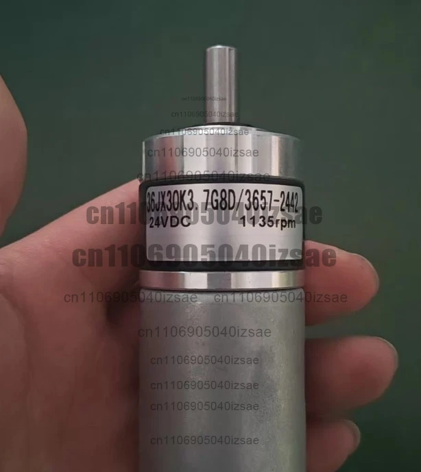 36jx30k3.7g8d/3657-2442 dc reduction motor 24vdc 1135 rpm, normal function, suitable for industrial equipment