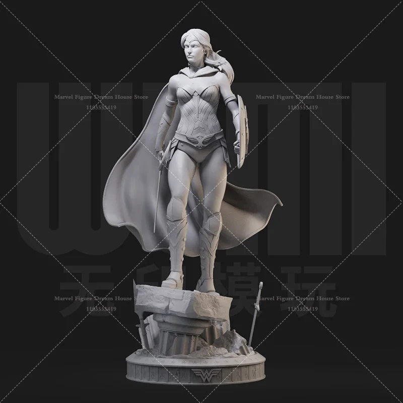 1/24 1/12 Scale DC Sparta Braves Red Cloak Wonder Woman Diana Warrior Edition DIY Self-assembled GK 3D Resin Un-panited Doll