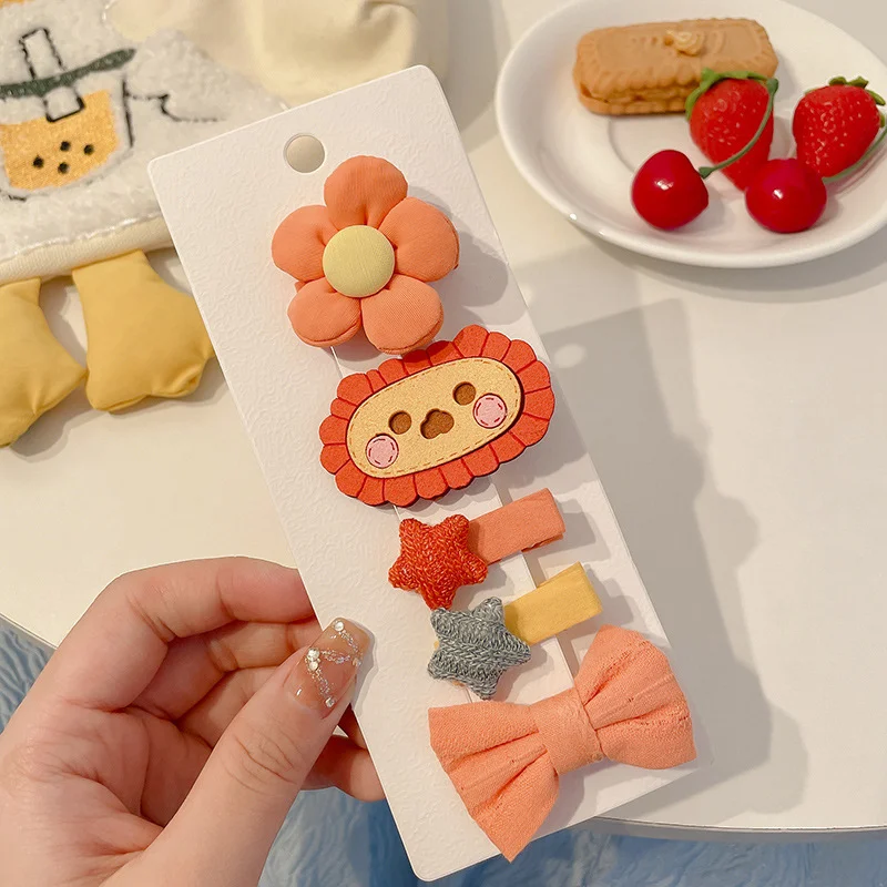 Baby Hair Clips Full Cloth Package Girls Hair Card Small Princess Cute Hair Accessories Baby Sweat do not Hurt Hair of Child