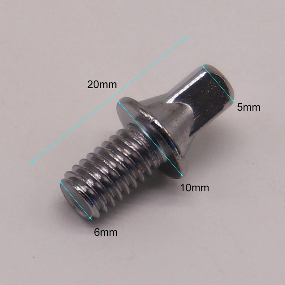 Drum Hardware Screws M6 Drum Screws Instrument Repair Drum Maintenance Silver Even Pitch Clear Sound Production